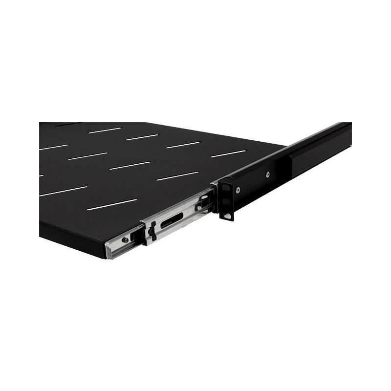 Netrack Shelf 19” 1U/350mm, Pull-out, Black