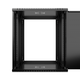Netrack ECO-Line Rack 19", 12U/450mm - black, metal door - 4