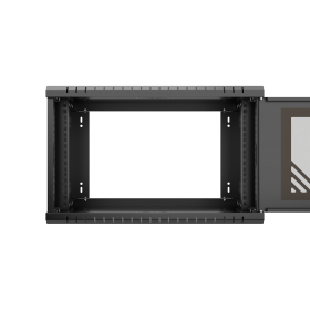Netrack ECO-Line Rack 19", 6U/350mm - black, glass door - 4