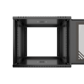 Netrack ECO-Line Rack 19", 9U/600mm - black, glass door - 3