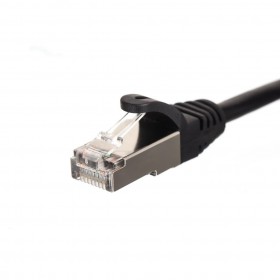 Patchcord RJ45, kat. 5e FTP F/UTP, 5m, Netrack, czarny - 1