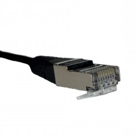 Patchcord RJ45, kat. 6 FTP F/UTP, 10m, Netrack, czarny - 3