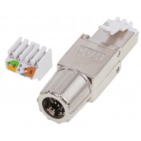 Wtyk RJ45 FTP STP kat. 6A, Netrack, beznarzędziowe - 2