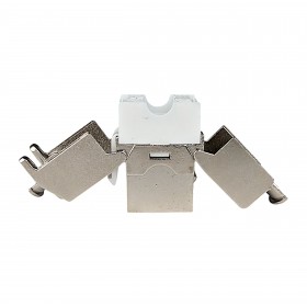 Netrack Keystone Modul Klinke RJ45 cat. 6A FTP, werkzeuglos - 6