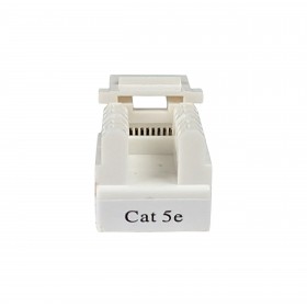 Netrack keystone module Jack RJ45 UTP cat. 5e with clamp, white - 3