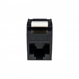 Moduł keystone jack RJ45 kat. 5e UTP, beznarzędziowy, Netrack, czarny - 2