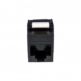 Moduł keystone jack RJ45 kat. 6 UTP, beznarzędziowy, Netrack, czarny - 2