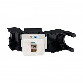 Moduł keystone jack RJ45 kat. 6A UTP, beznarzędziowy, Netrack, czarny - 4