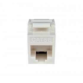 Moduł keystone jack RJ45 kat. 5e UTP, beznarzędziowy, Netrack, biały - 2