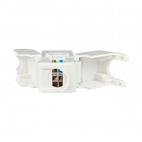 Netrack keystone module Jack RJ45 cat. 5e UTP, toolless, white - 4