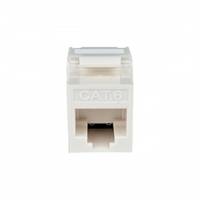 Moduł keystone jack RJ45 kat. 6 UTP, beznarzędziowy, Netrack, biały - 2