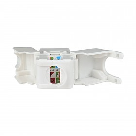 Netrack Jack RJ45 cat.6 UTP keystone module, toolless, white - 4