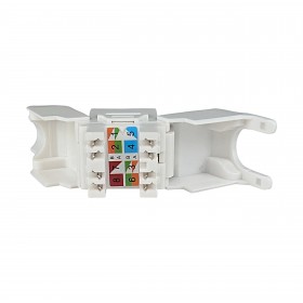 Netrack Jack RJ45 Cat.6 UTP Keystone-Modul, werkzeuglos, weiß - 5
