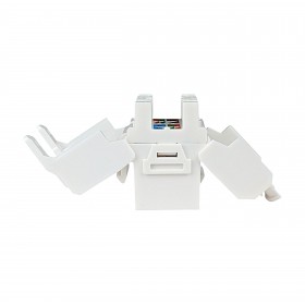 Netrack Jack RJ45 cat.6 UTP keystone module, toolless, white - 7
