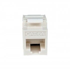 Moduł keystone jack RJ45 kat. 6A UTP, beznarzędziowy, Netrack, biały - 2