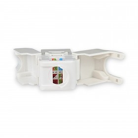 Moduł keystone jack RJ45 kat. 6A UTP, beznarzędziowy, Netrack, biały - 4