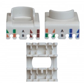 Netrack Jack RJ45 Cat.6 UTP Keystone-Modul, werkzeuglos - 8
