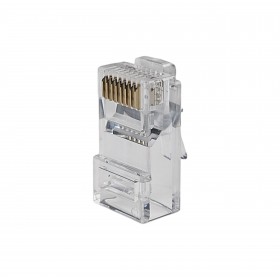 Wtyk RJ45 UTP kat. 6, drut, Netrack, przelotowy (10 szt) - 1
