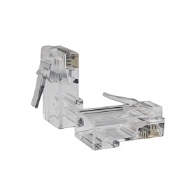 Wtyk RJ45 UTP kat. 6, drut, Netrack, przelotowy (100 szt) - 3