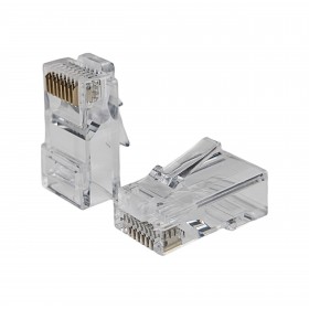 Wtyk RJ45 UTP kat. 6, drut, Netrack, przelotowy (50 szt) - 4