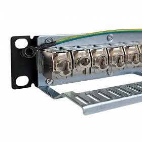 Netrack keystone patch panel 10" 12-port, FTP, equipped with 12x keystone jack cat. 6 - 5