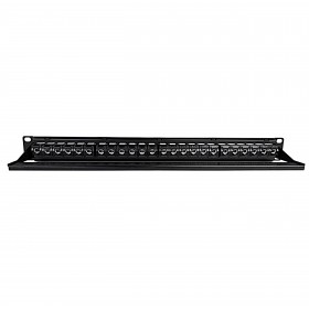 Netrack Keystone-Patchpanel 19" 24-Port, UTP, bestückt mit 24x Keystone-Buchse Kat. 5e - 3