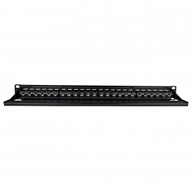 Netrack Keystone-Patchpanel 19" 24-Port, UTP, bestückt mit 24x Keystone-Buchse Kat. 6 - 3