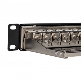 Netrack keystone patch panel 19" 24-port, FTP, equipped with 24x keystone jack cat. 6 - 5