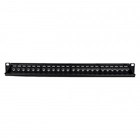 Netrack keystone patch panel 19" 24-ports, UTP, equipped with 24x keystone jack cat. 6A - 3