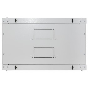 Szafa wisząca RACK 19" 6U, 450mm, Netrack F-Line, szara, drzwi szklane, otwierane boki - 7