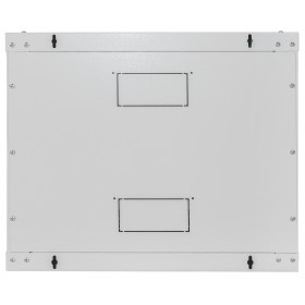Szafa wisząca RACK 19" 9U, 450mm, Netrack F-Line, szara, drzwi szklane, otwierane boki - 7
