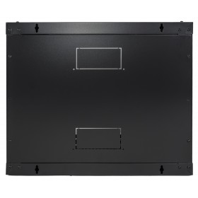 Netrack F-Line 19" Wall Cabinet 9U/600x450mm - Black, Glass Door, Opening Sides - 7