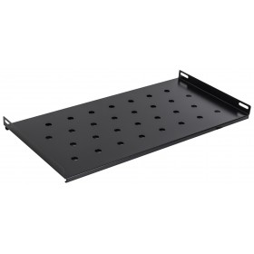Fixed Shelf RACK 19'' 1U 250mm, Netrack,  Black - 1