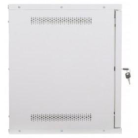 Szafa wisząca RACK 19" 9U, 400mm, Netrack ECO-Line, szara, drzwi przeszklone - 5