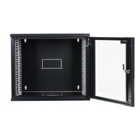Szafa serwerowa wisząca RACK 19" 9U 400mm Netrack ECO-Line czarna - 4