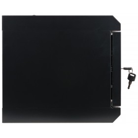 Netrack S-Line wall cabinet 10'', 4U/300 mm - black, glass door - 5