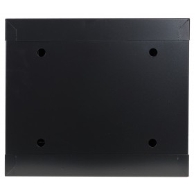 Netrack S-Line wall cabinet 10'', 4U/300 mm - black, glass door - 8