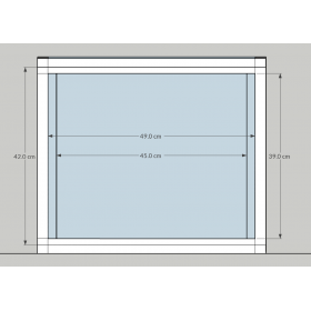 Szafa serwerowa wisząca RACK 19" 9U 400mm Netrack ECO-Line czarna - 12