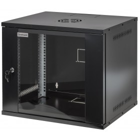 Szafa serwerowa wisząca RACK 19" 9U 400mm Netrack ECO-Line czarna - 3