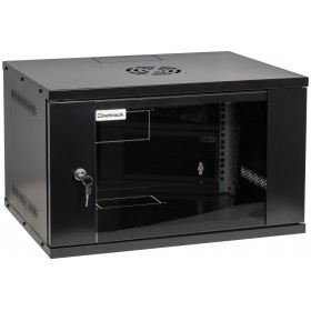 Szafa serwerowa wisząca RACK 19" 6U 400mm Netrack ECO-Line czarna - 1