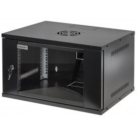 Szafa serwerowa wisząca RACK 19" 6U 400mm Netrack ECO-Line czarna - 2