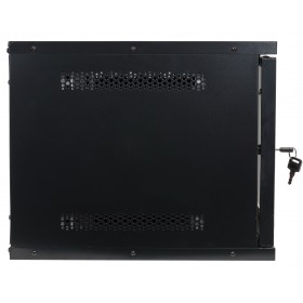 Szafa wisząca RACK 19" 6U, 400mm, Netrack ECO-Line, czarna, drzwi przeszklone - 5