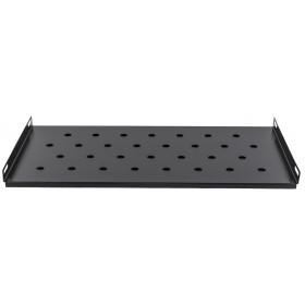 Półka Stała RACK 19'' 1U 250mm, Netrack, czarna - 2