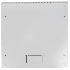 Szafa wisząca RACK 19" 12U, 600mm, Netrack F-Line, szara, drzwi szklane, otwierane boki - 6