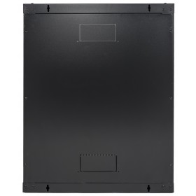 Szafa wisząca RACK 19" 15U, 600mm, Netrack F-Line, czarna, drzwi szklane, otwierane boki - 7