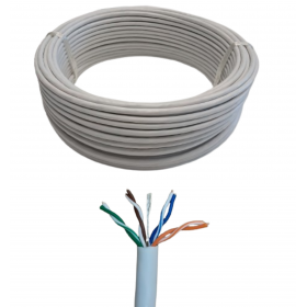 Kabel sieciowy LAN kat. 5e UTP, 100m, CU, Netrack, biały - 2