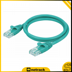 Patchcord RJ45, kat. 5e UTP, 0,25m, Netrack, zielony - 6