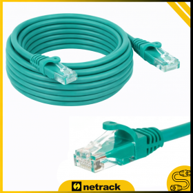 Patchcord RJ45, kat. 5e UTP, 15m, Netrack, zielony - 2