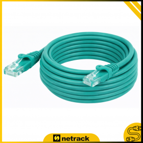 Patchcord RJ45, kat. 5e UTP, 15m, Netrack, zielony - 6