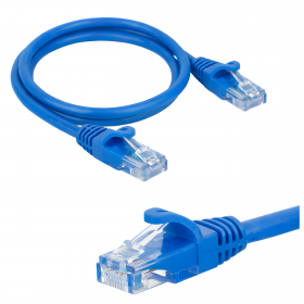 Patchcord RJ45, kat. 5e UTP, 2m, Netrack, niebieski - 1